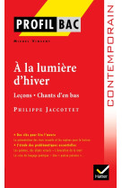 Profil - jacottet (philippe) : à la lumière d'hiver