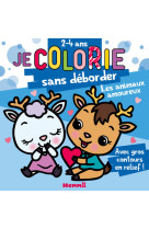 Je colorie sans déborder (2-4 ans) - les animaux amoureux - avec gros contours en relief !