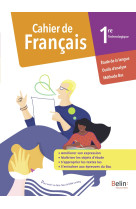 Cahier de français 1re technologique