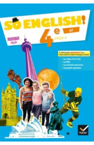 So english! - anglais 4e éd. 2017 - livre élève