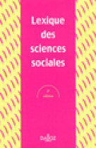 Lexique des sciences sociales. 8e éd.