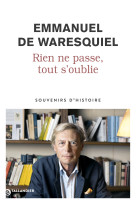 Rien ne passe, tout s'oublie